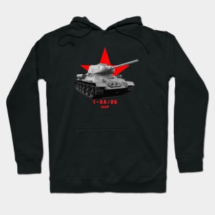 T-34-85 Military tank WW2 Hoodie